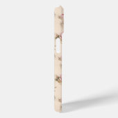 ピンクのバラの花柄iPhone 15ケース カバー (裏面 / 右)