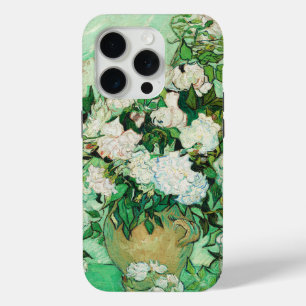 ピンクのバラの花瓶、フィンセント・ファン・ゴッホ iPhone 15 PROケース
