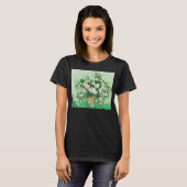 ピンクのバラの花瓶、フィンセント・ファン・ゴッホ Tシャツ (正面フル)