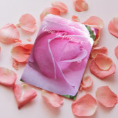 ピンクのバラの花開くパーソナライズされた結婚プロポーズ カード