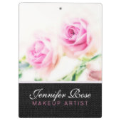 ピンクのバラの花 クリップボード (裏面)