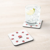 ピンクのバラの花 コースター (右側)