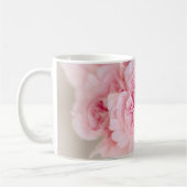 ピンクのバラの花 コーヒーマグカップ (左)
