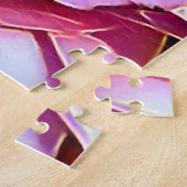 ピンクのバラの花 ジグソーパズル (側面)