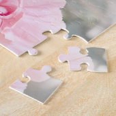 ピンクのバラの花 ジグソーパズル (側面)