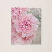 ピンクのバラの花 ジグソーパズル (縦)