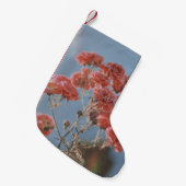 ピンクのバラの花 スモールクリスマスストッキング (正面 (吊り時))