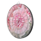 ピンクのバラの花 ダーツボード (正面右)