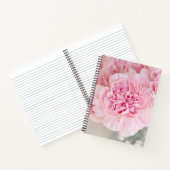 ピンクのバラの花 ノートブック (内部)