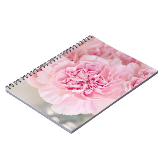 ピンクのバラの花 ノートブック (左側)