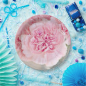 ピンクのバラの花 ペーパープレート (パーティー)