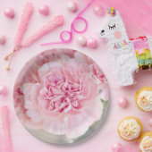 ピンクのバラの花 ペーパープレート (パーティー)