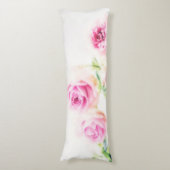 ピンクのバラの花 ボディピロー (正面縦)