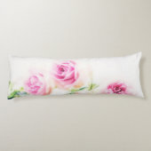 ピンクのバラの花 ボディピロー (裏面)