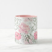 ピンクのバラの花 マグカップ (中央)
