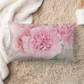 ピンクのバラの花 ランバークッション (ブランケット)