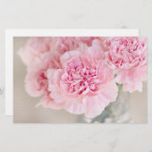 ピンクのバラの花 便箋 (正面/裏面)