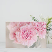 ピンクのバラの花 便箋 (スタンド正面)