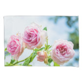 ピンクのバラの花 枕カバー (正面)