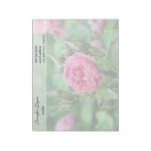 ピンクのバラの花、花の写真 ノートパッド (回転)