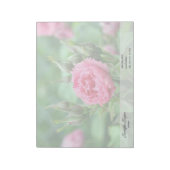 ピンクのバラの花、花の写真。 ノートパッド (回転)