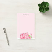 ピンクのバラの花 To Do リスト ポストイット (オフィス)