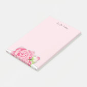 ピンクのバラの花 To Do リスト ポストイット (アングル)