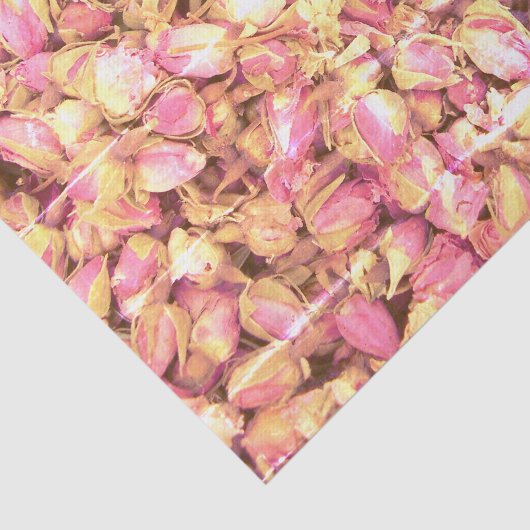 ピンクのバラの芽の写真プリントカスタムのデカップクラフト 薄葉紙 (詳細)