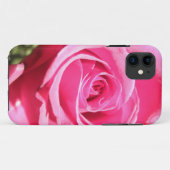 ピンクのバラの芽の花の花柄の写真 Case-Mate iPhoneケース (裏面(横))