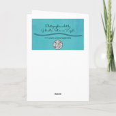 ピンクのバラの芽オープニングアップアート誕生日カード カード (裏面)