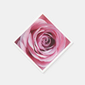 ピンクのバラの芽詳細、自然フローラデザイン スタンダードカクテルナプキン (角)