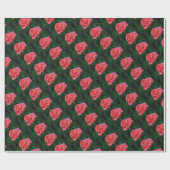 ピンクのバラの芽 ラッピングペーパー (フラット)