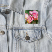 ピンクのバラの芽Pin 缶バッジ (インサイチュ)