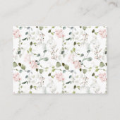 ピンクのバラの葉の数を推測キスゲーム エンクロージャーカード (裏面)