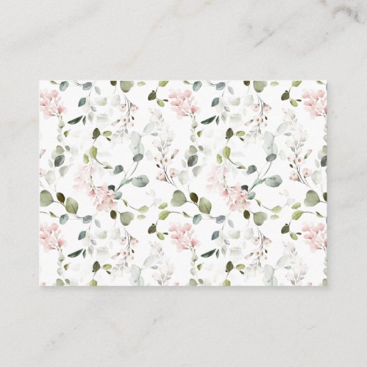 ピンクのバラの葉の数を推測キスゲーム エンクロージャーカード (裏面)