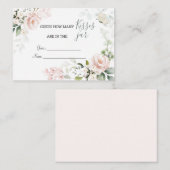 ピンクのバラの葉 何回キスが瓶の中に ゲーム エンクロージャーカード (正面/裏面)