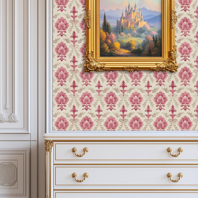 ピンクのバラの葉Princesscore 壁紙 (Pink Rose Foliage Princesscore Wallpaper)