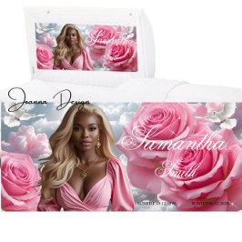 ピンクのバラの葬儀棺カバー パネル ピンクの空 ポスター