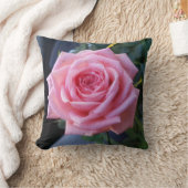 ピンクのバラの装飾用クッション クッション (ブランケット)