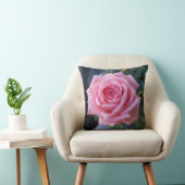 ピンクのバラの装飾用クッション クッション (椅子)
