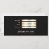 ピンクのバラの贈り物の贈り物金ゴールド証明書 (裏面)