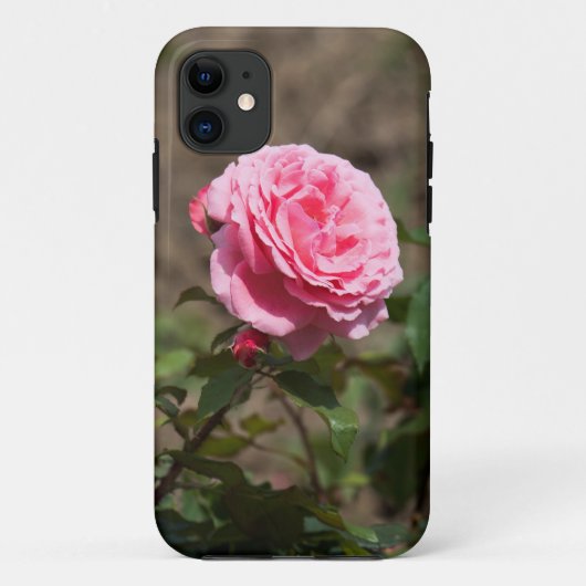 ピンクのバラの赤い蕾 Case-Mate iPhoneケース (裏面)