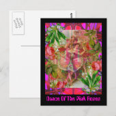 『ピンクのバラの踊り』 ポストカード (正面/裏面)