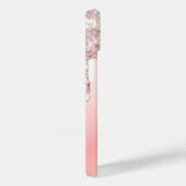 ピンクのバラの金ゴールド名の乾燥 Case-Mate iPhoneケース (裏面 / 右)