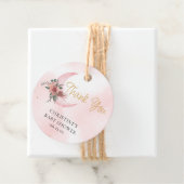 ピンクのバラの金ゴールド私たちは月の上にいる感謝 フェイバータグ (インサイチュ)