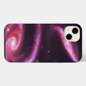 ピンクのバラの銀河 iPhoneケース (裏面横)