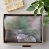 ピンクのバラの香りがする白い帽子の少女 薄葉紙 (ギフト)