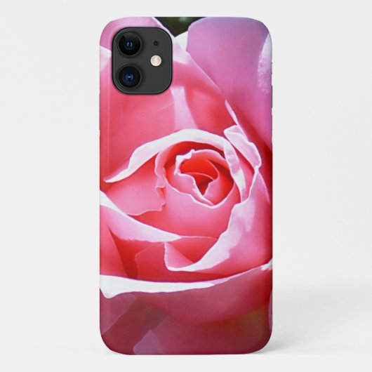 ピンクのバラのBarely There Apple iPhone11 カー Case-Mate iPhoneケース (裏面)