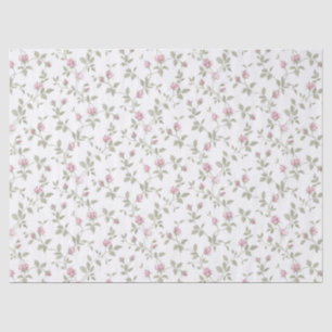 ピンクのバラはぼろぼろのギフト用包装紙のティッシュペーパーを発芽させます 薄葉紙