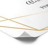 ピンクのバラはサイドのサインではなく結婚シートを選ぶ ポスター (角)